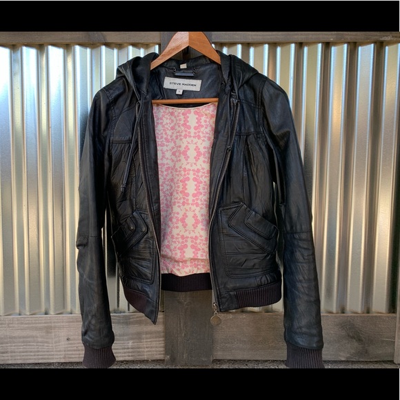 steve madden leather jacket